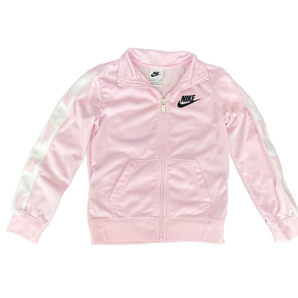 🌼 Nike Light Pink Zip-Up Track Jacket 4-5 Years